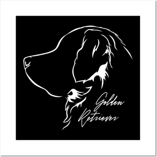 Golden Retriever Profile dog mom Posters and Art